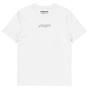 Kinda cool white t-shirt with sigma-standard-logo on a white background