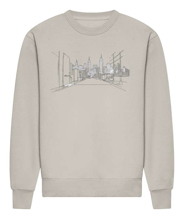 natural stone heavyweight organic cotton sweatshirt Urbano